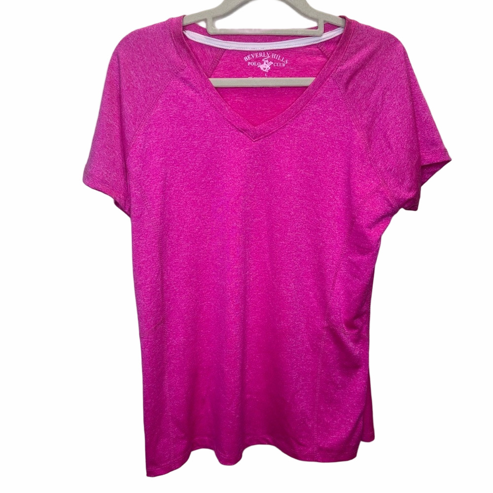 Beverly Hills Polo Club Pink Top Size Large